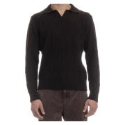 Brun Sweater Ribbed Krave Stilfuldt Design