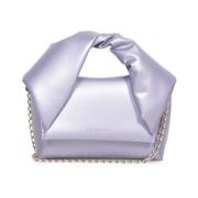 Elegant Lilla Satin Stofpose