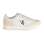 Sporty Beige Sneakers med Kontrastdetaljer