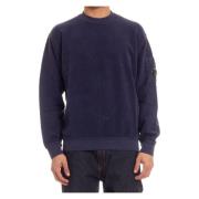 Unik Crewneck Sweater med Stilfulde Detaljer