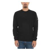 Ribstrik Pullover med Armlogo