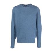 Lysblå Lammeuld Sweater