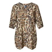 Leopard Print Tunika Bloom Stil