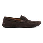 Brun Loafers Elegant Lukket Flad