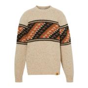 Fair Isle Beige Herre Sweater