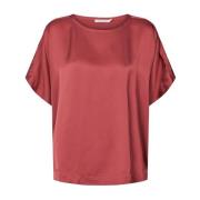 Burgundy Serena Bluse Elegant Design