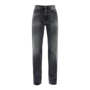 Mørk Vintage Straight Jeans