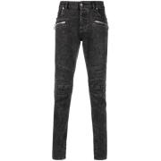 Blegede Skinny Jeans i Sort