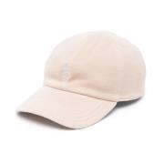 Afslappet Beige Bomuld Baseball Hat