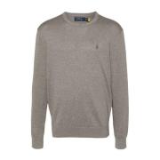 Casual Grå Bomuld Cashmere Sweater