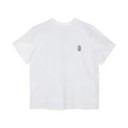 Hvid Unisex Myloe T-shirt med DL Logo