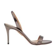 Metallic Stilet Sandaler So Nude