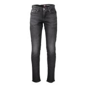 Sort Mænds Denim Jeans Austin Slim