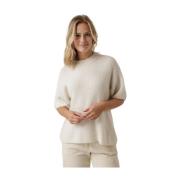 Alpaca Strik Pullover O-Hals