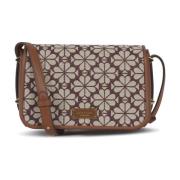 Blomstret Jacquard Crossbody Taske