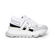 Sporty AKI Sneakers Hvid Sort Gummi