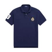 Marineblå polo skjorte Custom Slim Fit