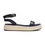 Linned Flatform Sandaler