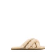 Shearling Scuffita Slippers i Elfenben