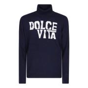 Uld Dolcevita med Front Script