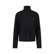 Stilfuld Ribstrikket Turtleneck Sweater