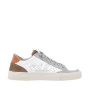 Hvide Læder Color Block Sneakers