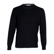 Kashmir og uld basis runde hals sweater