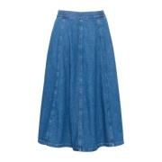 Vintage Denim A-line Nederdel