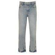 Straight Leg Denim Jeans