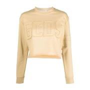 Brun Logo Crop Sweatshirt Casual Stil