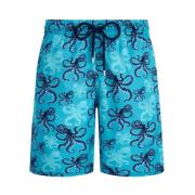 Lange Octopus Stretch Badeshorts til Mænd