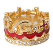 Krystal Emalje DG CROWN Statement Ring