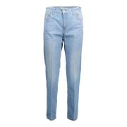 Blå Denim Dame Jeans, 5 Lommer