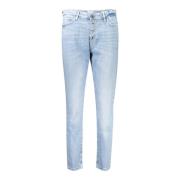 Denim Skinny High Jeans Blå Kvinder