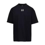 Sort T-shirt med Logo Print