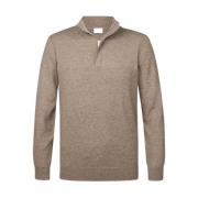 Half Zip Brun Mel Pullover