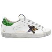 Hvide Slange Stjerne Glitter Sneakers