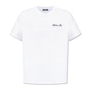 T-shirt med broderet logo