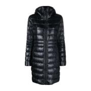 Sort Nylon Puffer Jakke Cypress Stil