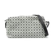 Geometrisk Paneleret Crossbody Taske i Grå