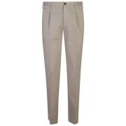 Beige Plisseret Chino Bukser