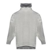 Luksuriøs Ribstrik Turtleneck Sweater