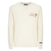 Mænds Crew Neck Uld Sweater