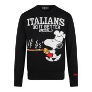 Snoopy Jacquard Uldbluse