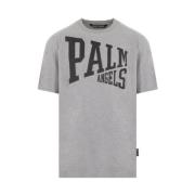 Grå Distressed Logo College T-shirt