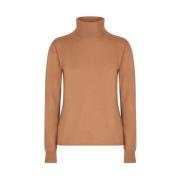 Kashmir Turtleneck Sweater Kamel