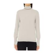 Elegant hvid turtleneck sweater