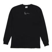 Langærmet Crewneck T-shirt Sort