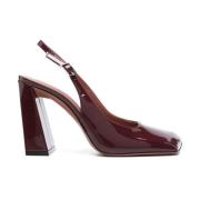 Elegant Slingback Pumps i Vinrød