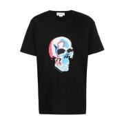 Solariseret Skull Logo T-shirt